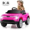 imageLicensed Chevrolet Silverado Ride on Car for Kids by INFANS 12V Battery Powered Electric Vehicle with Shock Absorption Remote Control Headlight Bluetooth Power Display USB Aged 38 BlackPink