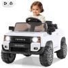 imageLicensed Toyota Ride on Car by INFANS Battery Powered Electric Vehicle for Kids with Remote Control MP3 USB Power Display LED Lights Suspension Ride on Toy for 3 Boys Girls WhiteWhite