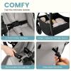 imageINFANS 2 in 1 Baby Stroller Convertible Stroller with Bassinet Reversible Seat Adjustable Backrest Canopy One Hand Fold Compact Toddler Pushchair for Kids Infants Newborns 036 Months BlackGrey