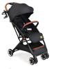 imageINFANS Lightweight Baby Stroller Compact Infant with OneHand Fold Travel Stroller for Airplane with Cup Holder Canopy 5Point Harness Foot Cover for 036 Month Dark Black
