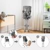 imageINFANS Baby High Chair Foldable Portable Highchair for Babies and Toddlers with Travel Bag Adjustable Tray 5 Point Harness Compact Space Saver Infant Feeding Chair for Age 636 Months PinkGrey