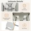 imageINFANS Baby High Chair High Chairs for Babies ampamp Toddlers with Adjustable Height Backrest Footrest Removable Tray Easy to Clean PU Seat Convertible Quick Folding Portable Highchair Dark GrayGray