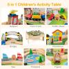 imageINFANS Train Table with Storage 78 Pieces Wooden Kids Activity Toy Table Playset with Reversible Detachable Tabletop Tracks Train Railway City Gift for Toddler Boys Girls Ages 3Ultimate
