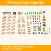imageINFANS Train Table with Storage 78 Pieces Wooden Kids Activity Toy Table Playset with Reversible Detachable Tabletop Tracks Train Railway City Gift for Toddler Boys Girls Ages 3Ultimate