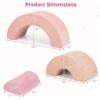 imageINFANS Climbing Toys for Toddlers 3pc Foam Climbing Blocks Rainbow Shaped Indoor Play Set Soft Equipment Modulars Rainbow Crawling Tunnel Playroom Couch for Children Playroom Baby PinkPink