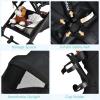 imageINFANS Lightweight Baby Stroller Compact Infant with OneHand Fold Travel Stroller for Airplane with Cup Holder Canopy 5Point Harness Foot Cover for 036 MonthBlackk
