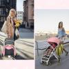 imageINFANS Lightweight Baby Stroller Compact Infant with OneHand Fold Travel Stroller for Airplane with Cup Holder Canopy 5Point Harness Foot Cover for 036 MonthPink