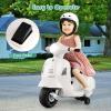 imageLicensed Vespa Kids Motorcycle by INFANS 6V Battery Powered Motorbike for Toddlers with Training Wheels Horn LED Lights Electric Ride on Toys for Boys Girls Aged 1836 Months GreenWhite