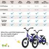 imageINFANS Kids Bike 14 16 Inch with 95 Assembled Adjustable Seat Balance or Training Wheels Coaster Brake Toddler Children Bicycle for 4 to 8 Years Old Boys GirlsBlue
