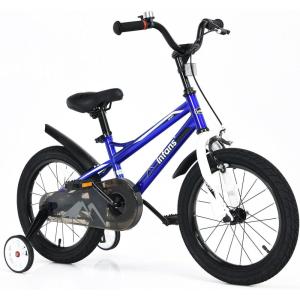 imageINFANS Kids Bike 14 16 Inch with 95 Assembled Adjustable Seat Balance or Training Wheels Coaster Brake Toddler Children Bicycle for 4 to 8 Years Old Boys GirlsBlue