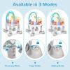 imageINFANS Baby Bouncer Activity Center 5 in 1 Toddler Bouncing Activity Saucer Playtime Mat Activity Table with 360Rotating Seat 3 Adjustable Height Foldable Exersaucer Learning Walker Light Grey