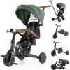 imageINFANS 9in1 Foldable Toddlers Tricycle Converts Stroller to Balance Bike with Adjustable Push Handle Canopy ampamp Backrest Pedal Conversion Retractable Rear Wheels for 16 Years GreenGreen