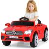 imageLicensed Mercedes Benz SL500 12V Ride on Car by INFANS with Remote Control LED Lights Bluetooth Music Horn for Girls Boys Aged 3 WhiteRed