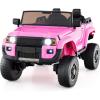 imageLicensed Toyota LC250 24V 2 Seater Kids Ride on Truck by INFANS 2WD4WD Battery Powered Vehicle Toddler Powerful Car with Remote Control Music USB MP3 for 3 Boys Girls WhitePink