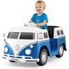 imageLicensed Volkswagen 12V Kids Ride on Car by INFANS with Cup Holder LED Headlight Music ampamp Horn Kids Electric Vehicles Bus for 36 Years Old BlueBlue