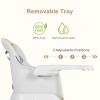 image:imageINFANS 9 in 1 High Chair Convertible Baby Highchair for Babies and Toddlers Table and Chair Set Building Block Infant Dining Booster Seat Kids Stool with Activity Children Play Kitchen BrownBeige