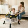 image:imageINFANS 9 in 1 High Chair Convertible Baby Highchair for Babies and Toddlers Table and Chair Set Building Block Infant Dining Booster Seat Kids Stool with Activity Children Play Kitchen BrownBlack