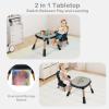 image:imageINFANS 9 in 1 High Chair Convertible Baby Highchair for Babies and Toddlers Table and Chair Set Building Block Infant Dining Booster Seat Kids Stool with Activity Children Play Kitchen BrownBrown