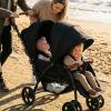 image:imageINFANS Double Stroller Foldable Baby Tandem Stroller with Djustable Backrest Canopy Footrest 5Point Harness Storage Basket Convertible Compact Twin Stroller for Infants and Toddlers SageBlack
