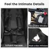 image:imageINFANS Jogging Stroller Foldable Jogger with AirFilled Tires Shock Absorbing Suspension Adjustable Backrest Baby Running StrollersBlack