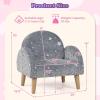 image:imageINFANS Kids Sofa Toddler Rocking Chair with Solid Wooden Frame AntiTipping Design Plush Fabric Children Armchair for Nursery Kindergarten Gift for Boys Girls Rocking Chair OrangeGreyfluorescent