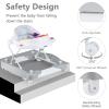 image:imageINFANS Baby Walker 5 in 1 Behind Walker Learning Seated Rocker Bouncer with Removable Music Tray Adjustable Height Washable Seat Cushion Foldable Activity Center for Toddlers DarkLight Gray