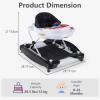 image:imageINFANS Baby Walker 5 in 1 Behind Walker Learning Seated Rocker Bouncer with Removable Music Tray Adjustable Height Washable Seat Cushion Foldable Activity Center for Toddlers DarkDark