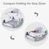 image:imageINFANS Baby Walker 5 in 1 Behind Walker Learning Seated Rocker Bouncer with Removable Music Tray Adjustable Height Washable Seat Cushion Foldable Activity Center for Toddlers DarkLight Gray