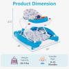 image:imageINFANS Baby Walker 5 in 1 Behind Walker Learning Seated Rocker Bouncer with Removable Music Tray Adjustable Height Washable Seat Cushion Foldable Activity Center for Toddlers DarkUnicorn