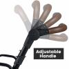 image:imageINFANS Sit and Stand Double Stroller Foldable Tandem with Standing Platform Reclining Backrest Adjustable Handlebar and Footrest Storage Basket 5Point Harnesses Baby Pushchair for ToddlersBlack