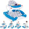 image:imageINFANS Baby Walker 5 in 1 Behind Walker Learning Seated Rocker Bouncer with Removable Music Tray Adjustable Height Washable Seat Cushion Foldable Activity Center for Toddlers DarkUnicorn