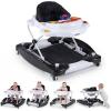image:imageINFANS Baby Walker 5 in 1 Behind Walker Learning Seated Rocker Bouncer with Removable Music Tray Adjustable Height Washable Seat Cushion Foldable Activity Center for Toddlers DarkDark