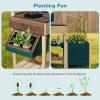 image:imageINFANS Mud Kitchen Outdoor Play Kitchen with Faucet Chalkboard Stoves Removable Sink Cooking Accessories Wooden Kids Kitchen Playset Backyard Garden Toys Gift for Boys Girls Ages 3Dark Green with Planter Box
