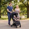 image:imageINFANS Travel Stroller Lightweight Compact Baby Stroller for Airplane with OneHand Fold MultiPosition Recline Canopy 4 Wheel Suspension Storage Basket PinkBlackBlackBlack