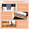 image:imageINFANS Mud Kitchen Outdoor Wooden Play Kitchen with 12 Cups Removable Sink Cooking Accessories Kids Kitchen Playset Backyard Garden Toys Gift for Boys Girls Ages 3with Wheel