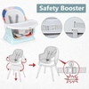 image:imageINFANS 8 in 1 Baby High Chair Convertible Highchair for Babies and Toddlers Infant Dining Booster Seat Building Block Table Kids Stool Table Chair Set with Removable Tray Light PinkBaby Blue