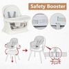 image:imageINFANS 8 in 1 Baby High Chair Convertible Highchair for Babies and Toddlers Infant Dining Booster Seat Building Block Table Kids Stool Table Chair Set with Removable Tray Light PinkWhite