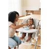 image:imageINFANS High Chair for Babies and Toddlers Foldable Highchair with 7 Different Heights 4 Reclining Backrest Seat 3 Setting Footrest Removable Tray Builtin Rear Wheels with LocksLight Grey