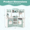 image:imageINFANS Corner Kids Kitchen Playset Toddler Wooden Pretend Cooking Set with Lights Sounds Coffee Machine Washing Dishwasher Stove Removable Sink Storage Simulation Play Kitchen ToyBlue