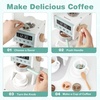 image:imageINFANS Corner Kids Kitchen Playset Toddler Wooden Pretend Cooking Set with Lights Sounds Coffee Machine Washing Dishwasher Stove Removable Sink Storage Simulation Play Kitchen ToyBlue
