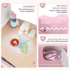 image:imageINFANS Corner Kids Kitchen Playset Toddler Wooden Pretend Cooking Set with Lights Sounds Coffee Machine Washing Dishwasher Stove Removable Sink Storage Simulation Play Kitchen ToyLight Pink