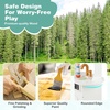 image:imageINFANS Corner Kids Kitchen Playset Toddler Wooden Pretend Cooking Set with Lights Sounds Coffee Machine Washing Dishwasher Stove Removable Sink Storage Simulation Play Kitchen ToyWhite