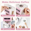 image:imageINFANS Corner Kids Kitchen Playset Toddler Wooden Pretend Cooking Set with Lights Sounds Coffee Machine Washing Dishwasher Stove Removable Sink Storage Simulation Play Kitchen ToyLight Pink