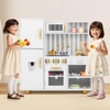 image:imageINFANS Kid Kitchen Playset Toddler Wooden Pretend Cooking Set with Realistic Light amp Sound Stove Sink Microwave Storage Cabinet Play Kitchen Toy Set for Children Boys GirlsGold