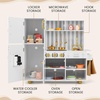 image:imageINFANS Kid Kitchen Playset Toddler Wooden Pretend Cooking Set with Realistic Light amp Sound Stove Sink Microwave Storage Cabinet Play Kitchen Toy Set for Children Boys GirlsGold