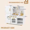 image:imageINFANS Kid Kitchen Playset Toddler Wooden Pretend Cooking Set with Realistic Light amp Sound Stove Sink Microwave Storage Cabinet Play Kitchen Toy Set for Children Boys GirlsGold
