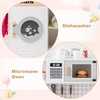 image:imageINFANS Kids Kitchen Playset Toddler Wooden Kitchen Pretend Cooking Toy Set with Coffee Maker Ice Machine Dishwasher Microwave Storage Cabinet Simulation Play Kitchen for Boys Girls 3White