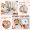 image:imageINFANS Kids Kitchen Playset Toddler Wooden Kitchen Pretend Cooking Toy Set with Coffee Maker Ice Machine Dishwasher Microwave Storage Cabinet Simulation Play Kitchen for Boys Girls 3White
