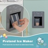 image:imageINFANS Kids Kitchen Playset Toddler Wooden Kitchen Pretend Cooking Toy Set with Coffee Maker Ice Machine Dishwasher Microwave Storage Cabinet Simulation Play Kitchen for Boys Girls 3Blue