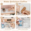 image:imageINFANS Kids Kitchen Playset Toddler Wooden Kitchen Pretend Cooking Toy Set with Coffee Maker Ice Machine Dishwasher Microwave Storage Cabinet Simulation Play Kitchen for Boys Girls 3White